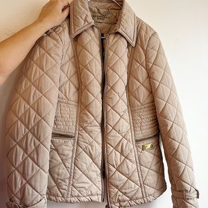 BURBERRY BRIT Quilted Women Jacket Beige Color